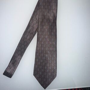 DKNY Brown Patterned Men's Tie